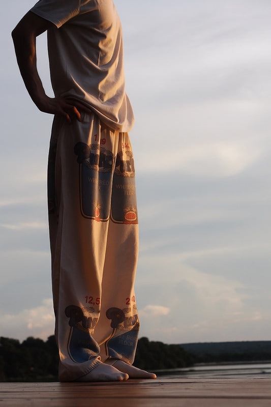 Straight Leg Flourbag Pants