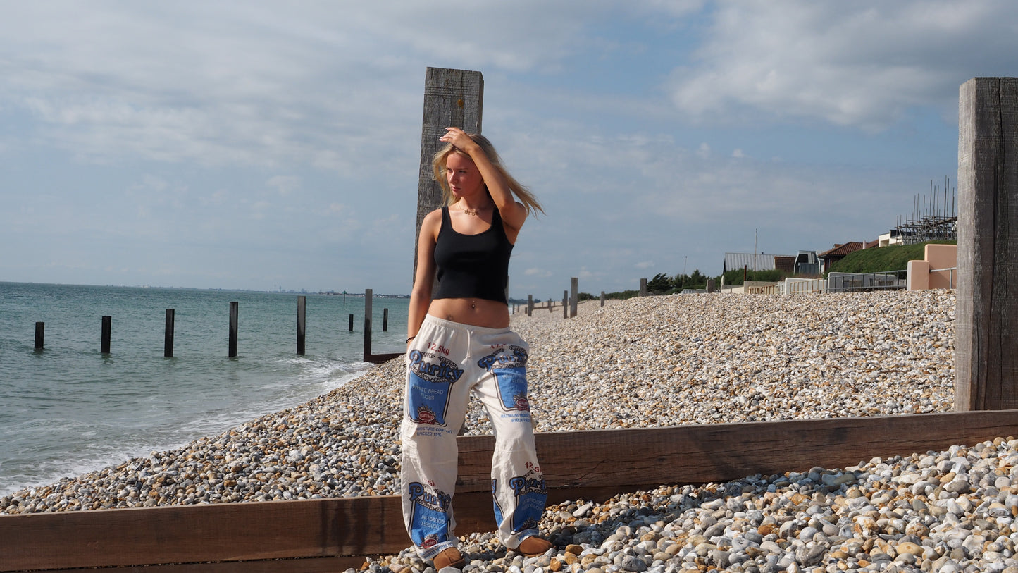 Straight Leg Flourbag Pants