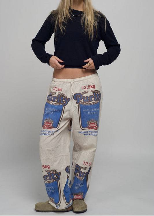 Straight Leg Flourbag Pants